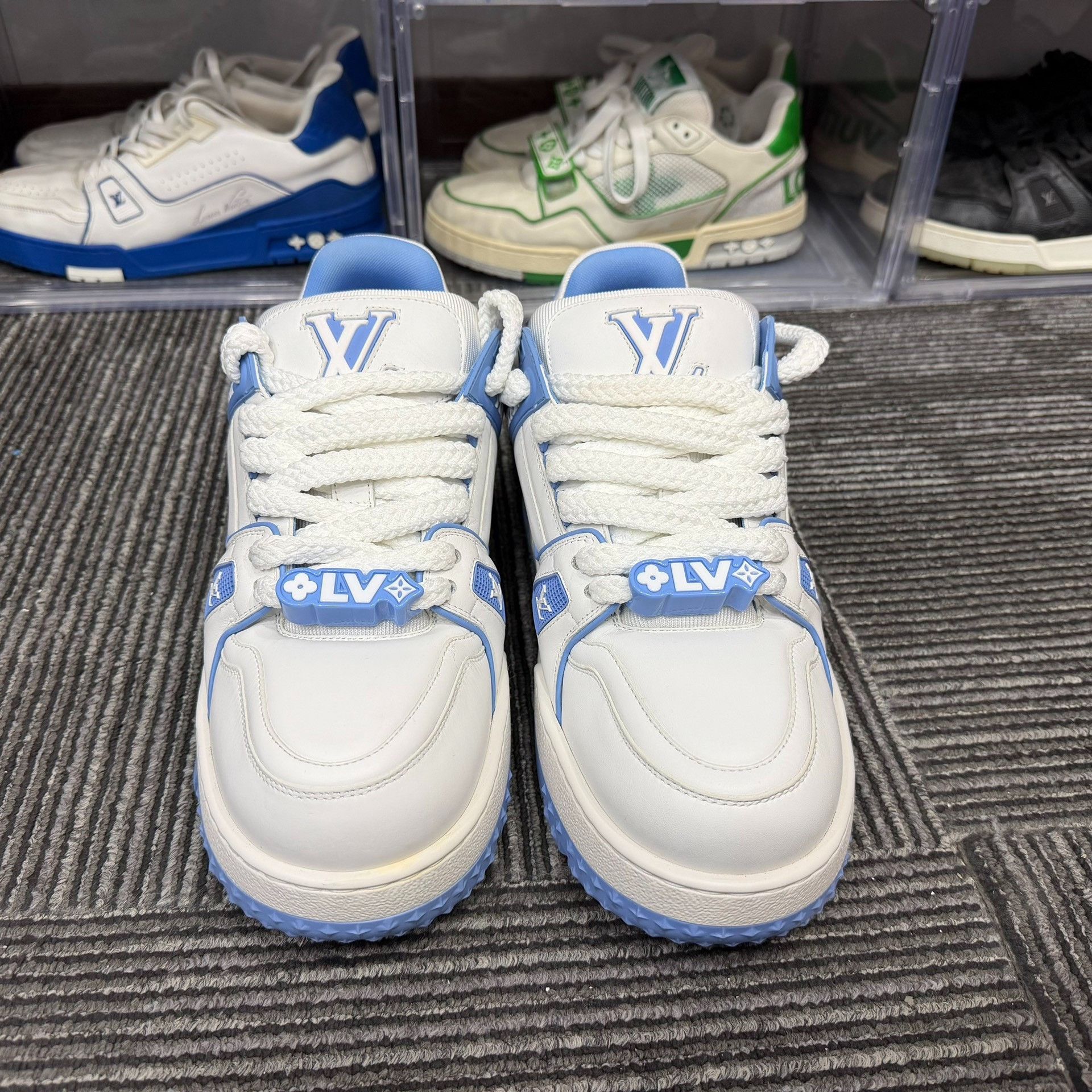 Louis Vuitton Louis Vuitton Training Blue Lowtop Sneakers 10 Men Size US 10 / EU 43 - 4 Thumbnail