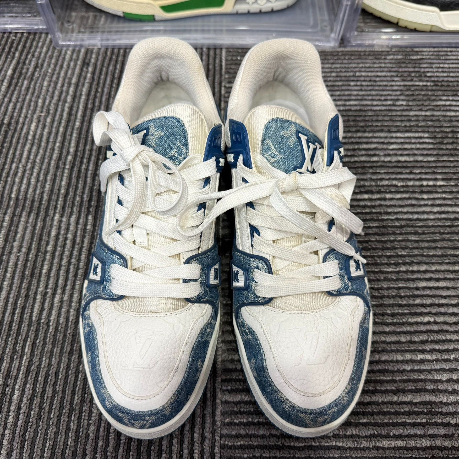 Louis Vuitton Louis Vuitton Training Denim Blue Lowtop Sneakers 8 Men Size US 8 / EU 41 - 4 Thumbnail