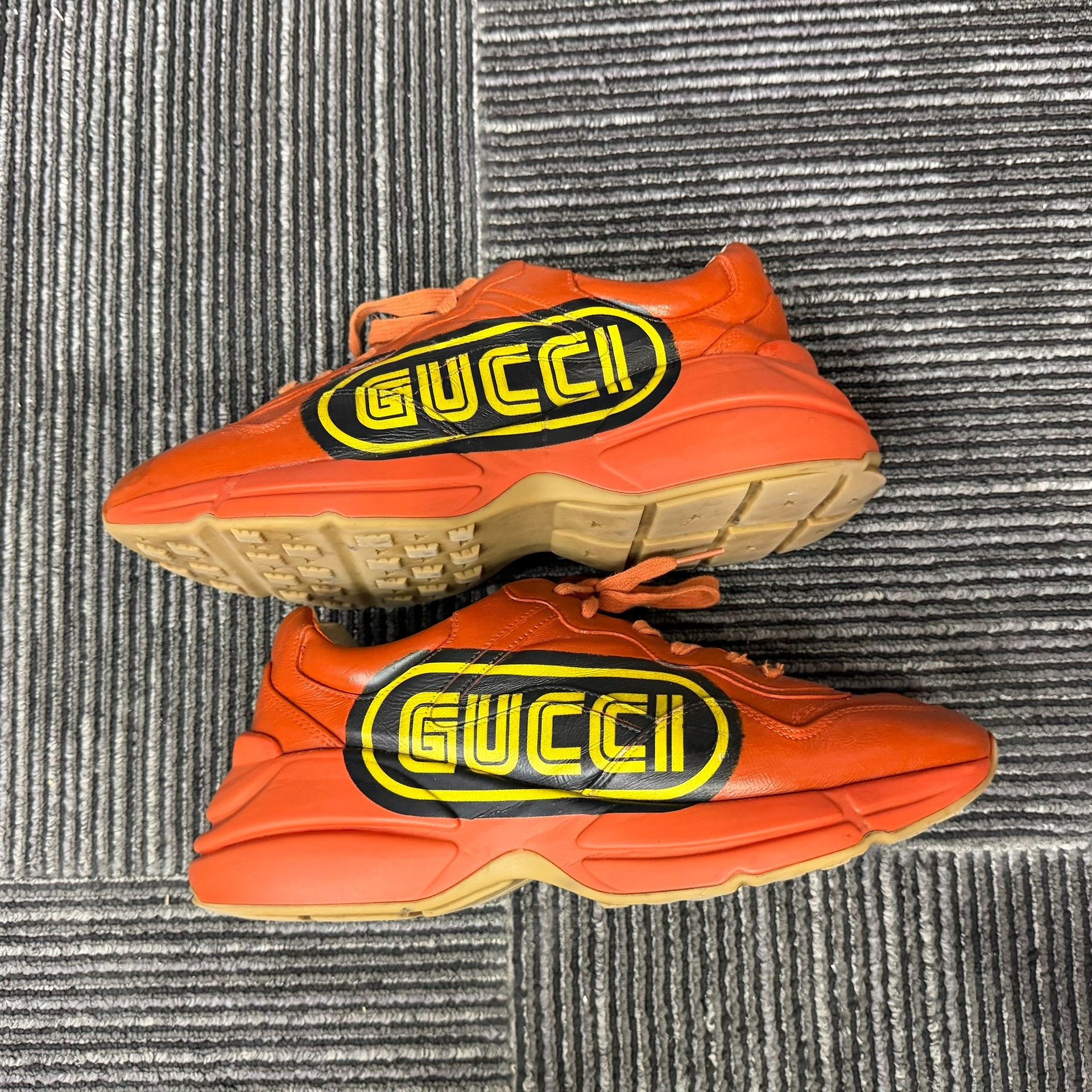 Gucci Gucci Orange Lowtop Sneakers 8 Men Size US 8 / EU 41 - 2 Thumbnail