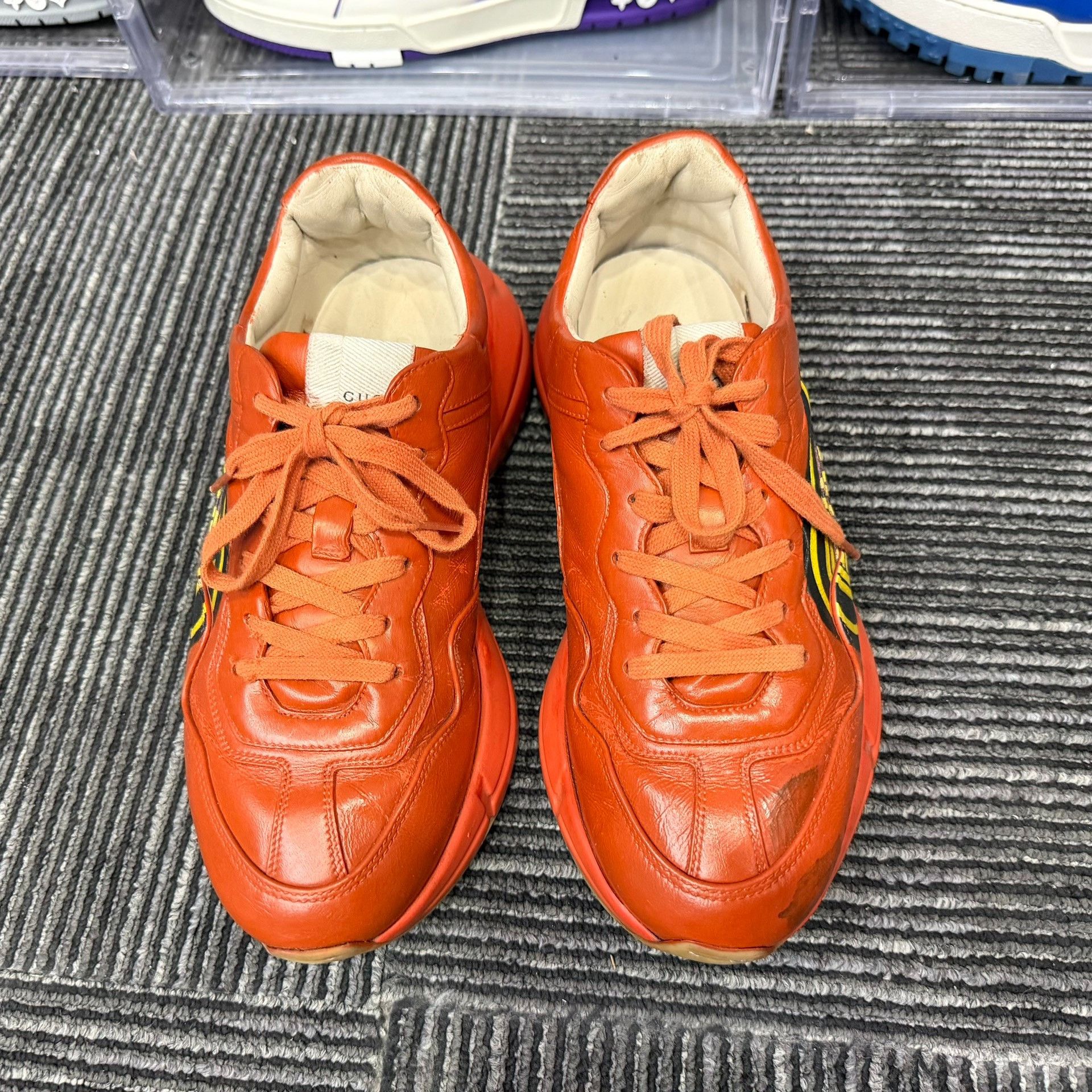 Gucci Gucci Orange Lowtop Sneakers 8 Men Size US 8 / EU 41 - 4 Thumbnail