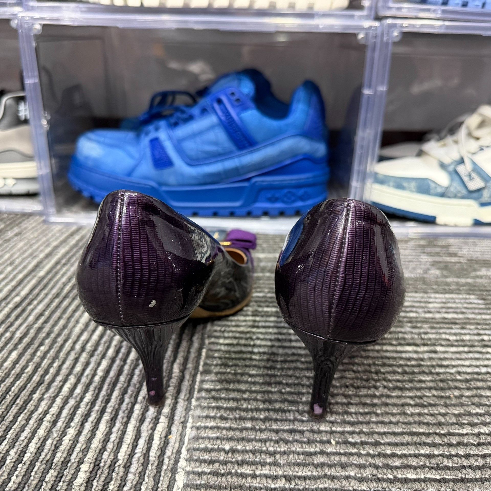 Salvatore Ferragamo Salvatore Ferragamo Purple Lowtop Sneakers us_6 Women Size US 6 / IT 36 - 3 Thumbnail