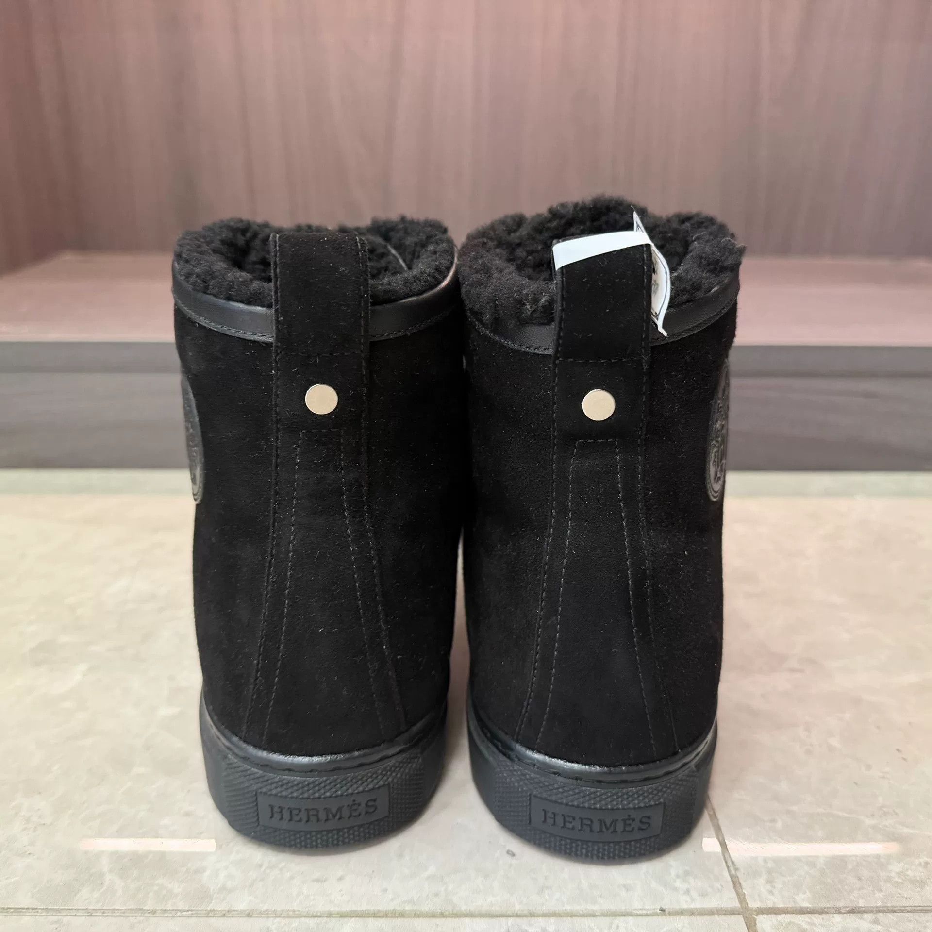 Hermes Hermes Thermal Black Hitop Sneakers 8 Men Size US 8 / EU 41 - 5 Thumbnail