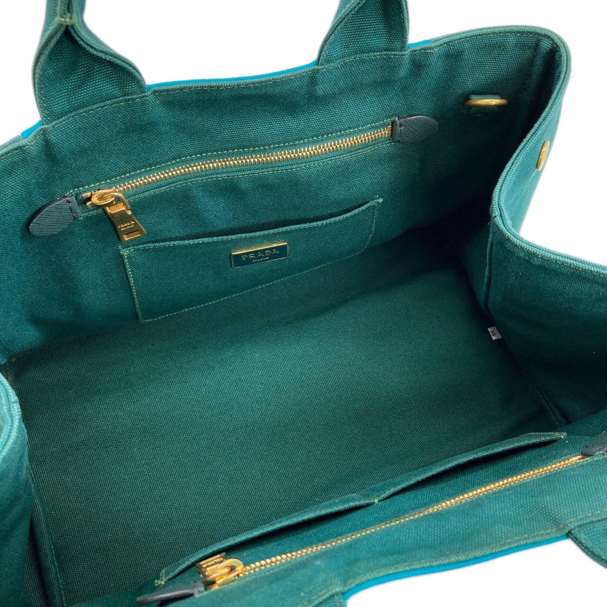 Prada Prada Canapa 2-Way Handbag, Canvas, Women's PRADA Size ONE SIZE - 5 Thumbnail