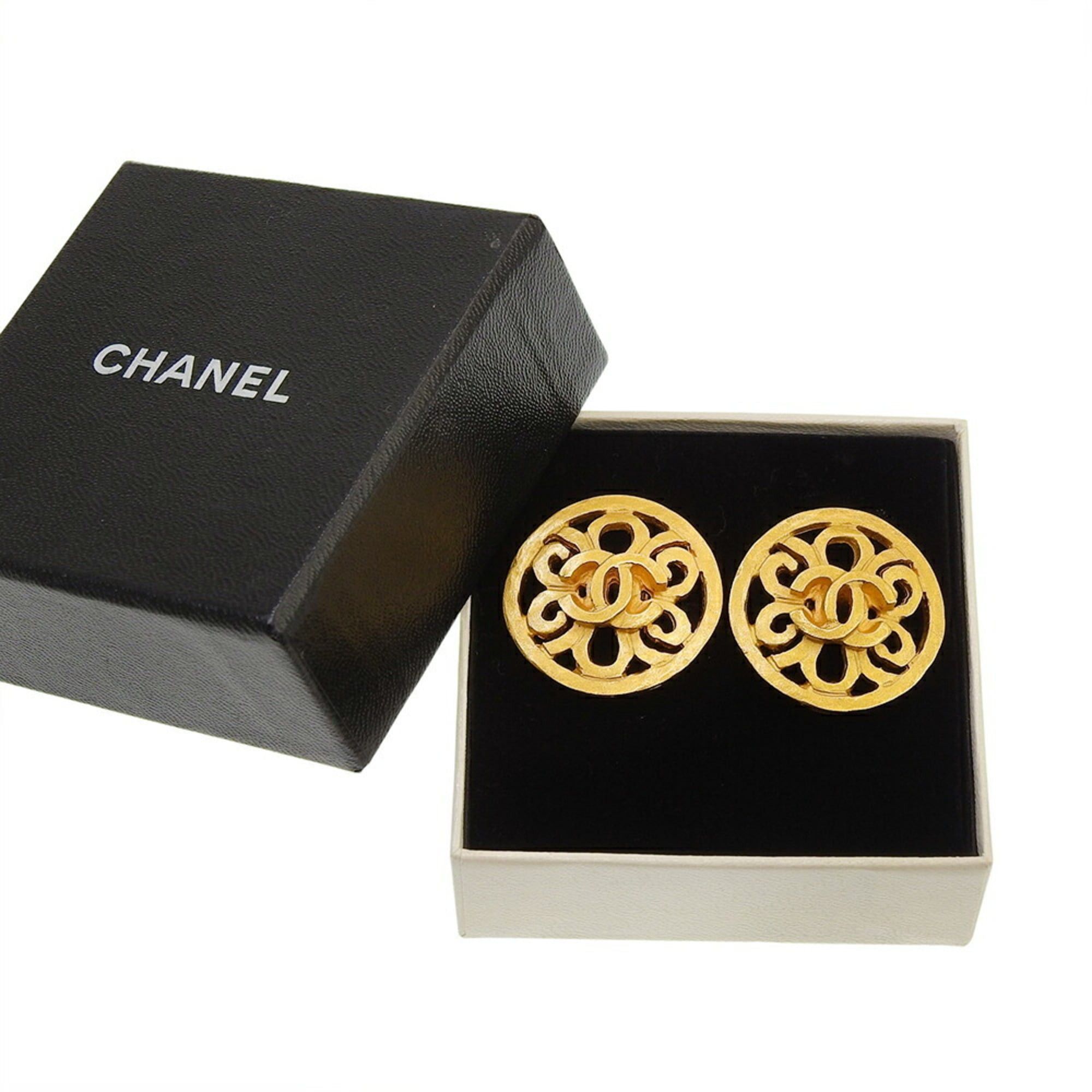Chanel Chanel Coco Mark Earrings 95P Round CC Size ONE SIZE - 8 Thumbnail