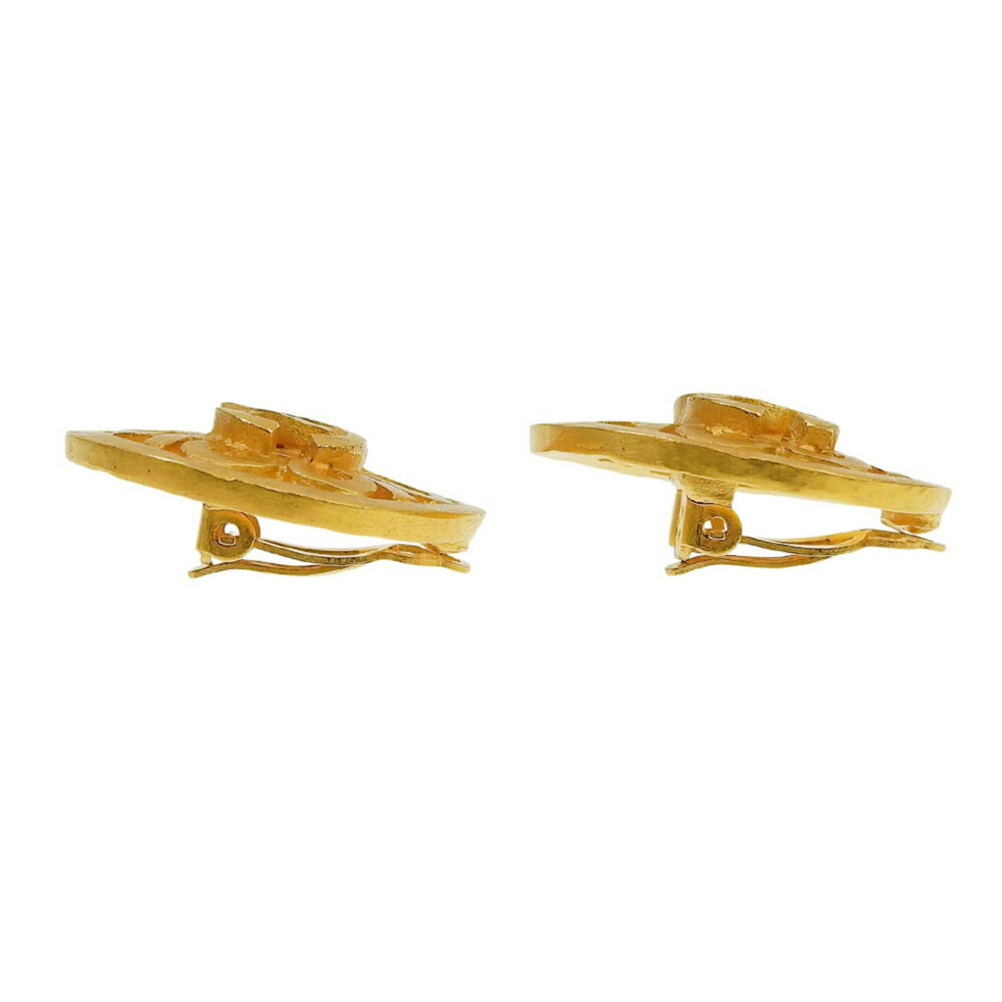 Chanel Chanel Coco Mark Earrings 95P Round CC Size ONE SIZE - 4 Thumbnail