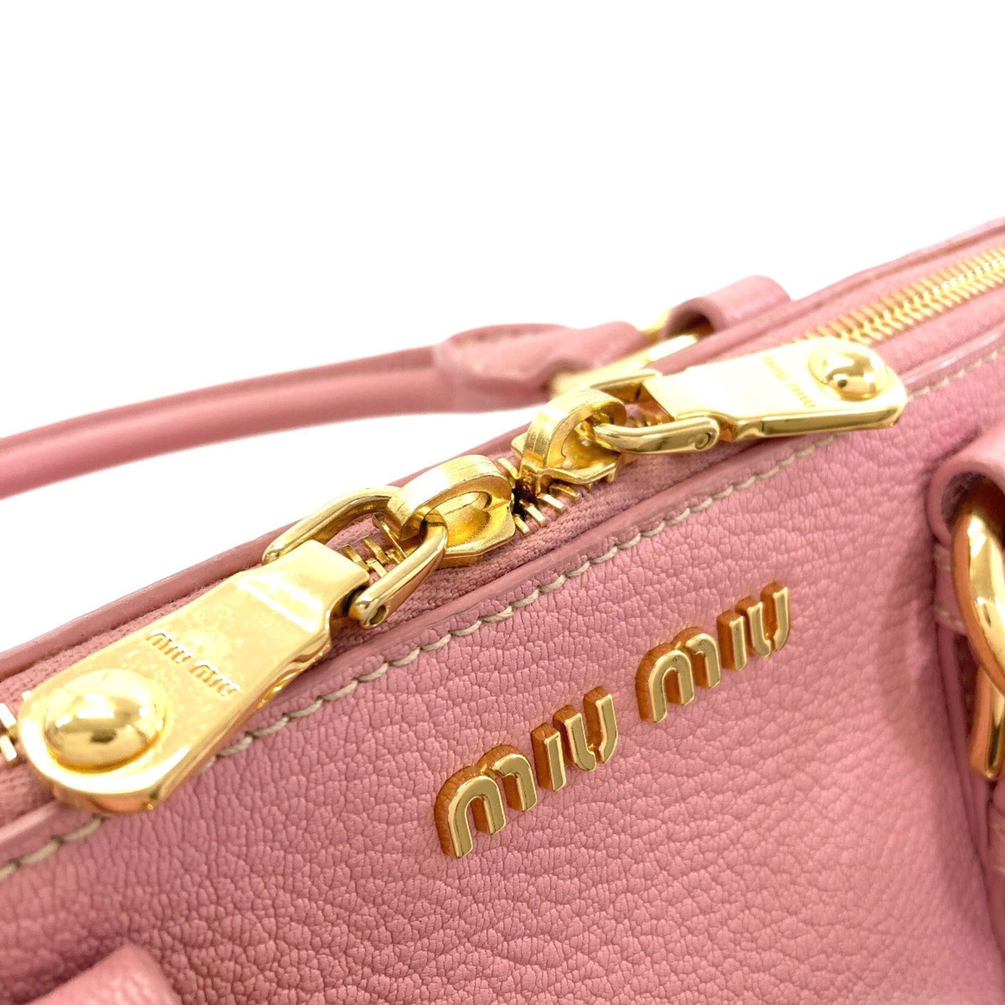 Miu Miu Miu Miu Miu Madras 2-Way Leather Handbag for Women Size ONE SIZE - 16 Thumbnail