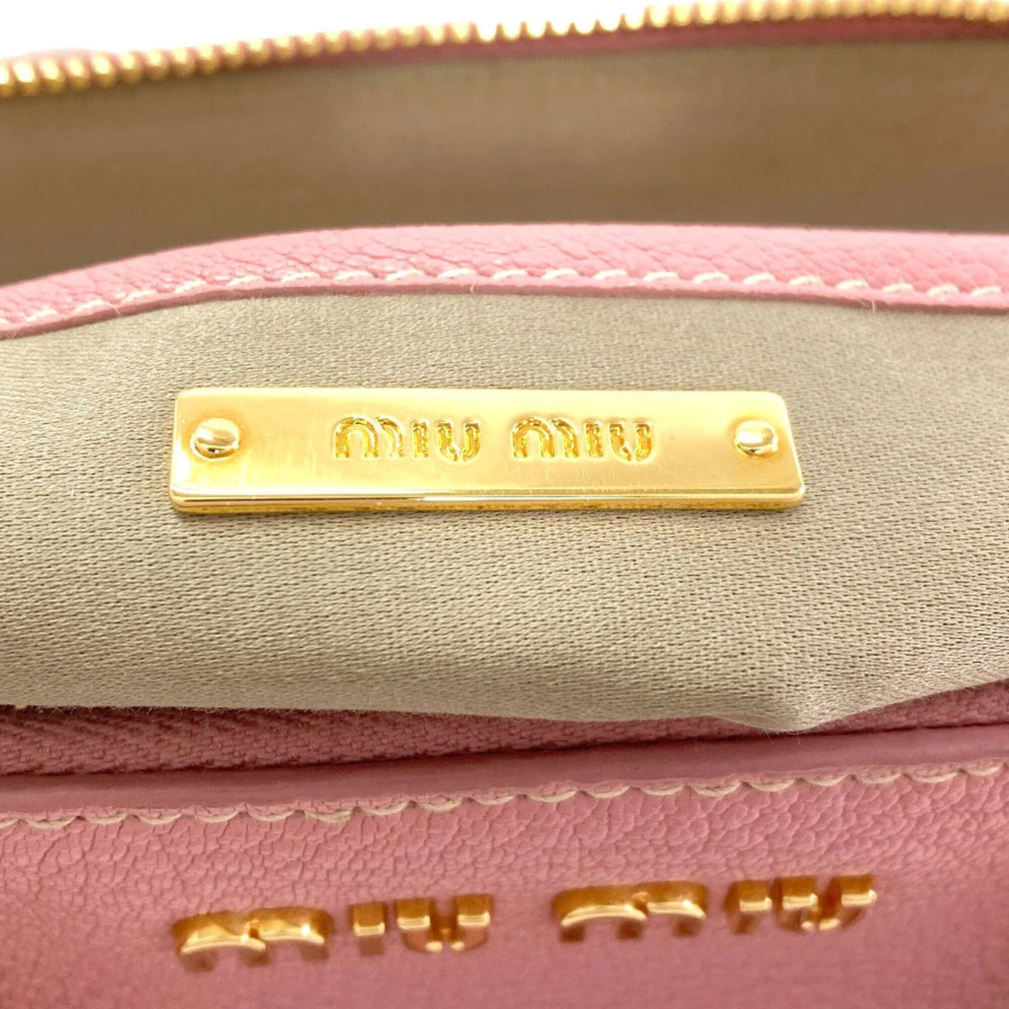 Miu Miu Miu Miu Miu Madras 2-Way Leather Handbag for Women Size ONE SIZE - 6 Thumbnail
