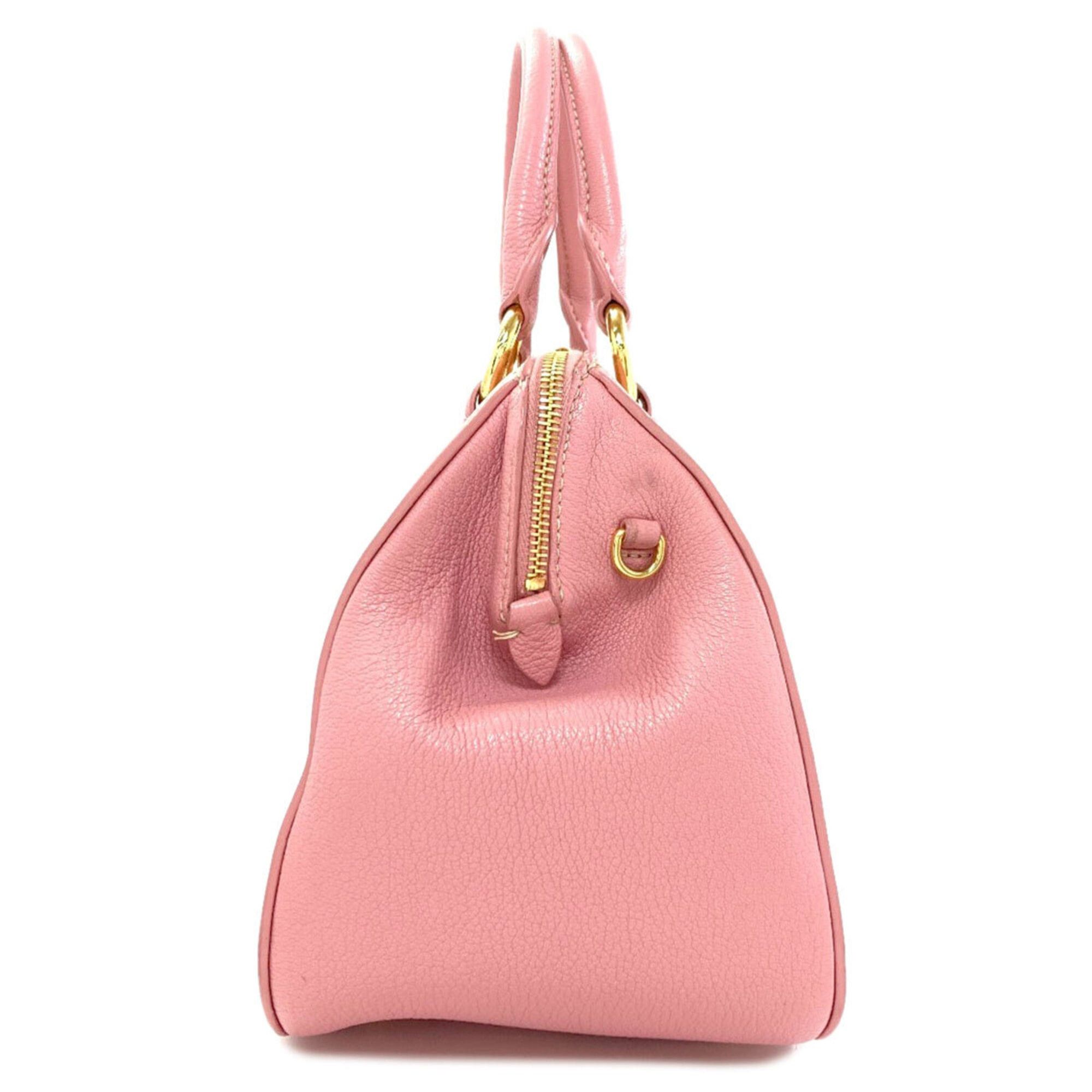 Miu Miu Miu Miu Miu Madras 2-Way Leather Handbag for Women Size ONE SIZE - 3 Thumbnail