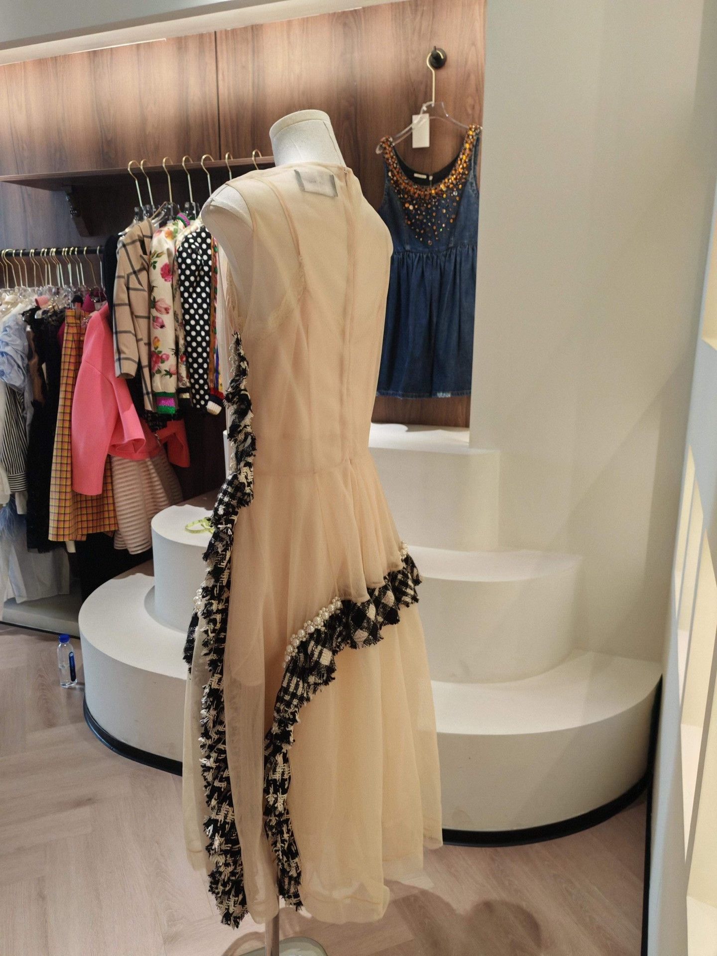 Simone Rocha Simone Rocha Pearl Detail Midi Dress Size S / US 4 / IT 40 - 2 Thumbnail