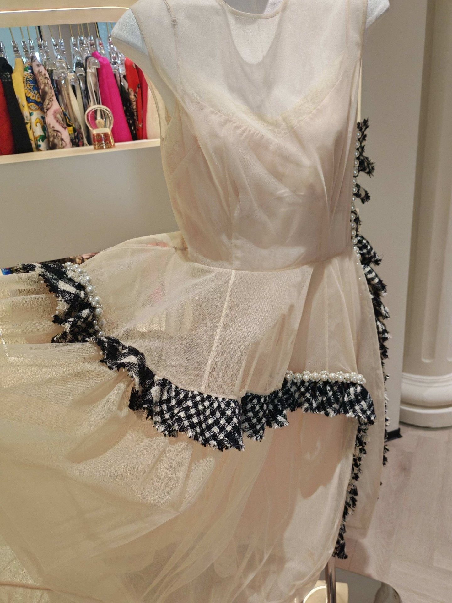 Simone Rocha Simone Rocha Pearl Detail Midi Dress Size S / US 4 / IT 40 - 8 Thumbnail