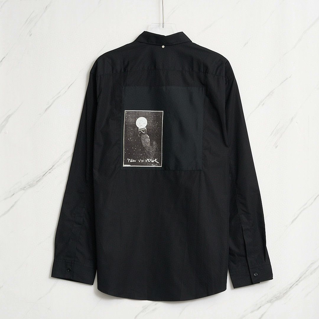 OAMC OAMC Men's Black Embroidered Shirt Size US M / EU 48-50 / 2 - 4 Thumbnail
