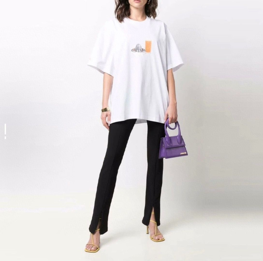 Jacquemus Jacquemus Orange Juice Print Crewneck T-Shirt Size US M / EU 48-50 / 2 - 9 Thumbnail