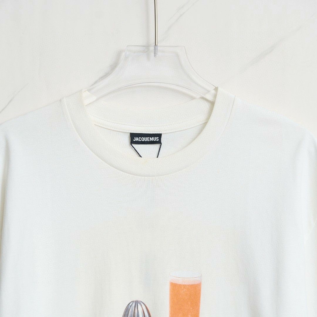 Jacquemus Jacquemus Orange Juice Print Crewneck T-Shirt Size US M / EU 48-50 / 2 - 2 Thumbnail