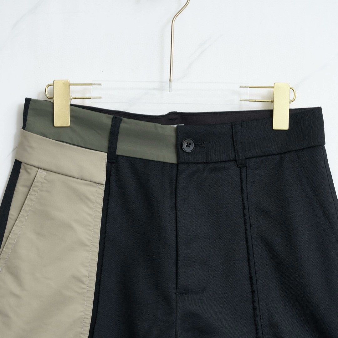 Feng Chen Wang Feng Chen Wang Men's Color Block Shorts Size US 28 / EU 44 - 2 Thumbnail