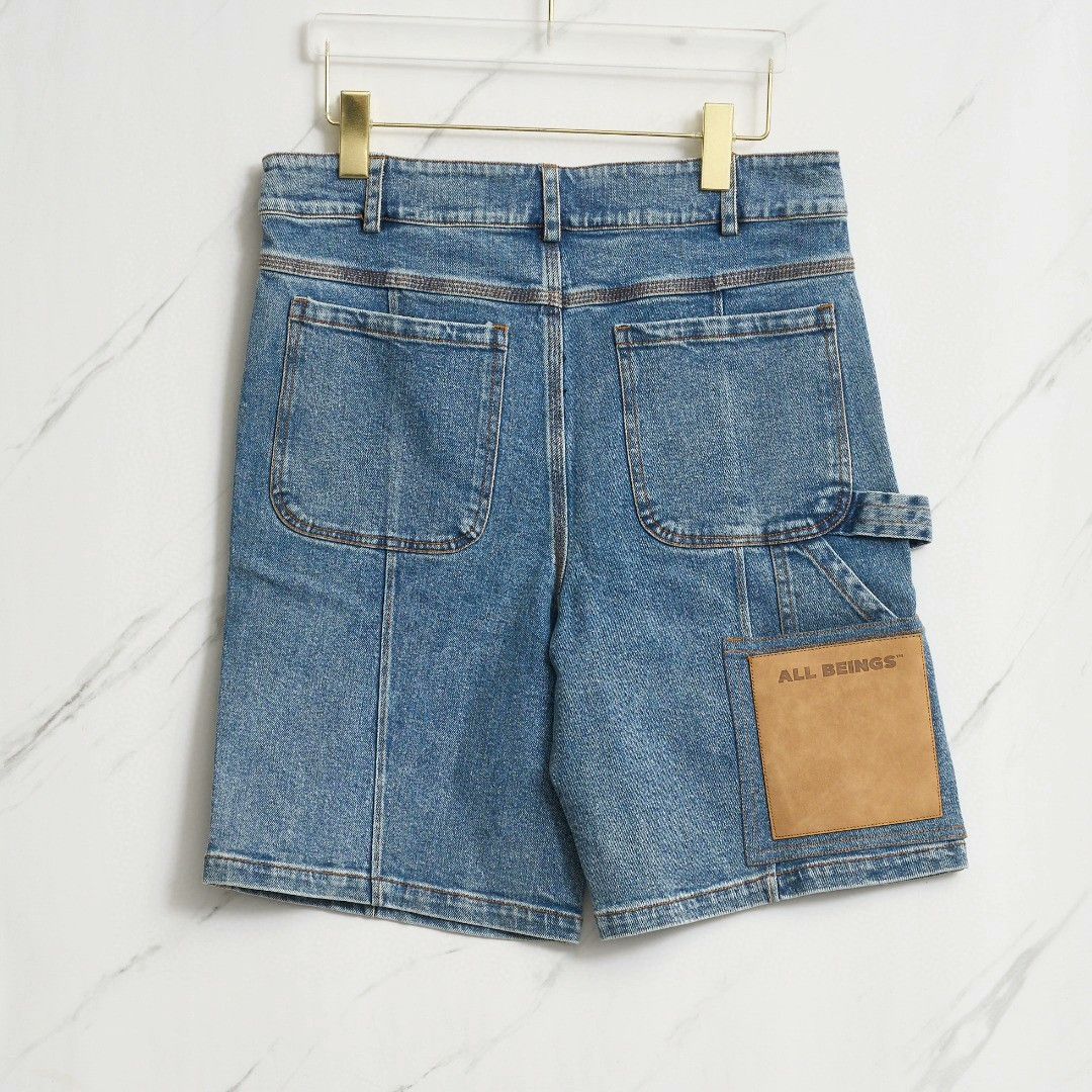 Allsaints All beings Men's Washed Denim Shorts Size US 28 / EU 44 - 4 Thumbnail