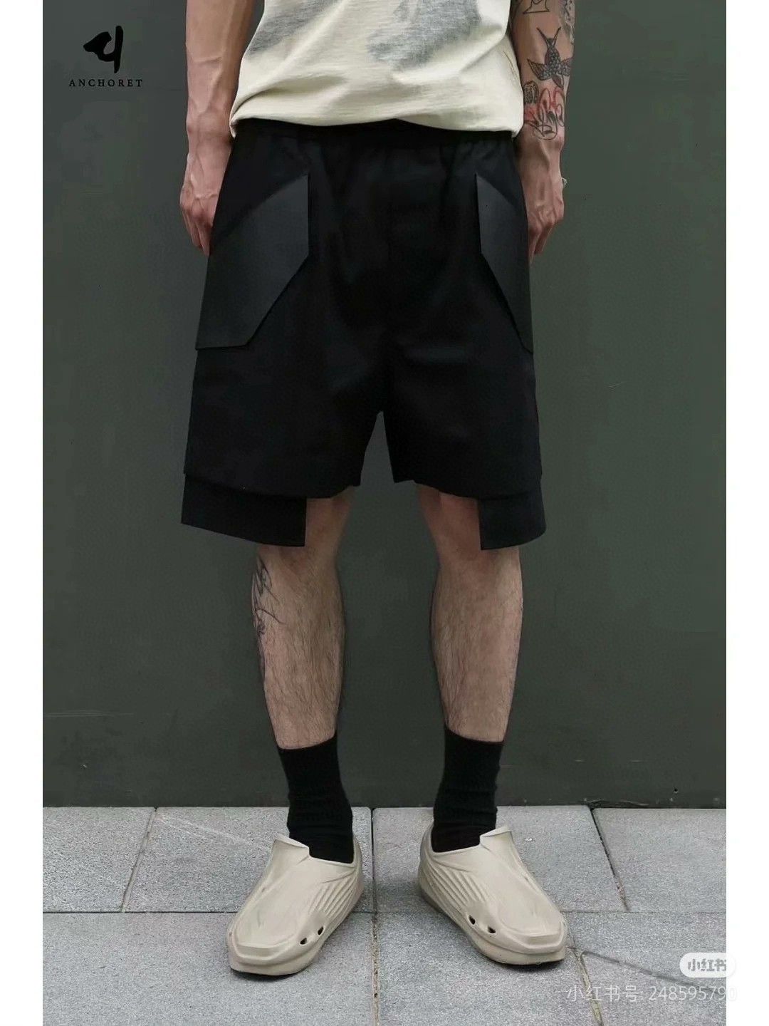 1017 ALYX 9SM 1017 ALYX 9SM Men's Leather Paneled Shorts Size US 30 / EU 46 - 8 Thumbnail
