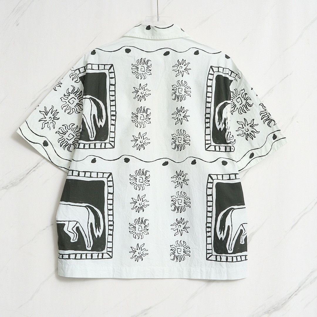 Jacquemus Jacquemus Men's Graffiti Print Shirt Size US M / EU 48-50 / 2 - 5 Thumbnail