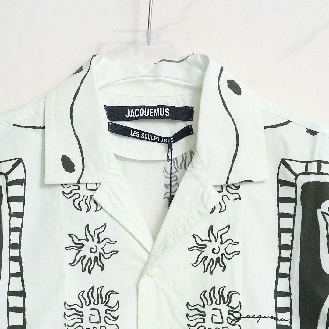 Jacquemus Jacquemus Men's Graffiti Print Shirt Size US M / EU 48-50 / 2 - 2 Thumbnail