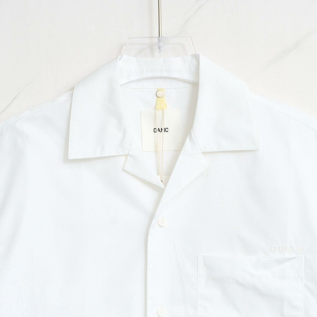 OAMC OAMC Men's Logo Embroidered Collared Shirt Size US M / EU 48-50 / 2 - 2 Thumbnail