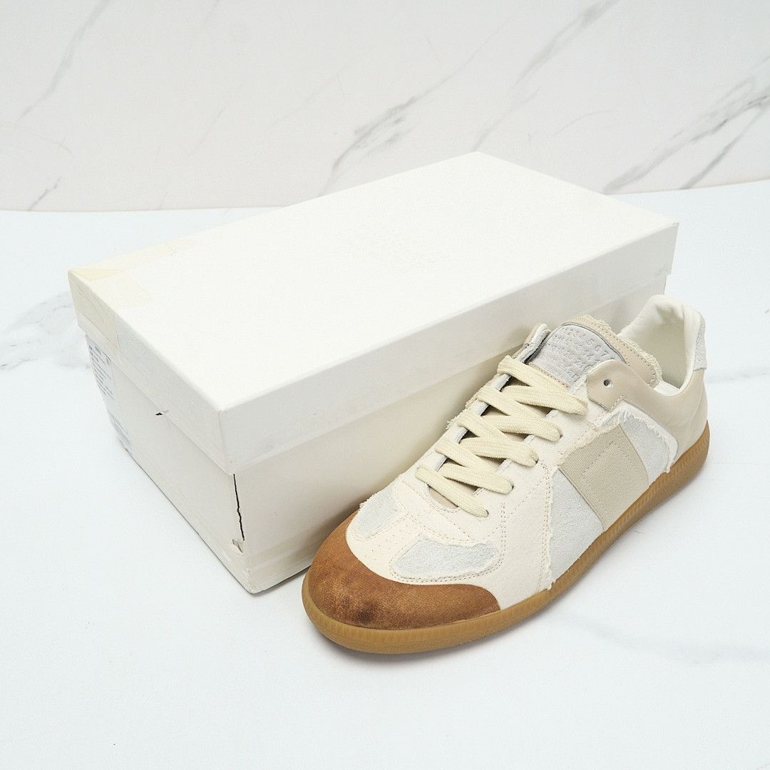 Maison Margiela Maison Margiela Men's Color-Block Frayed Trainers Size US 8 / EU 41 - 8 Thumbnail