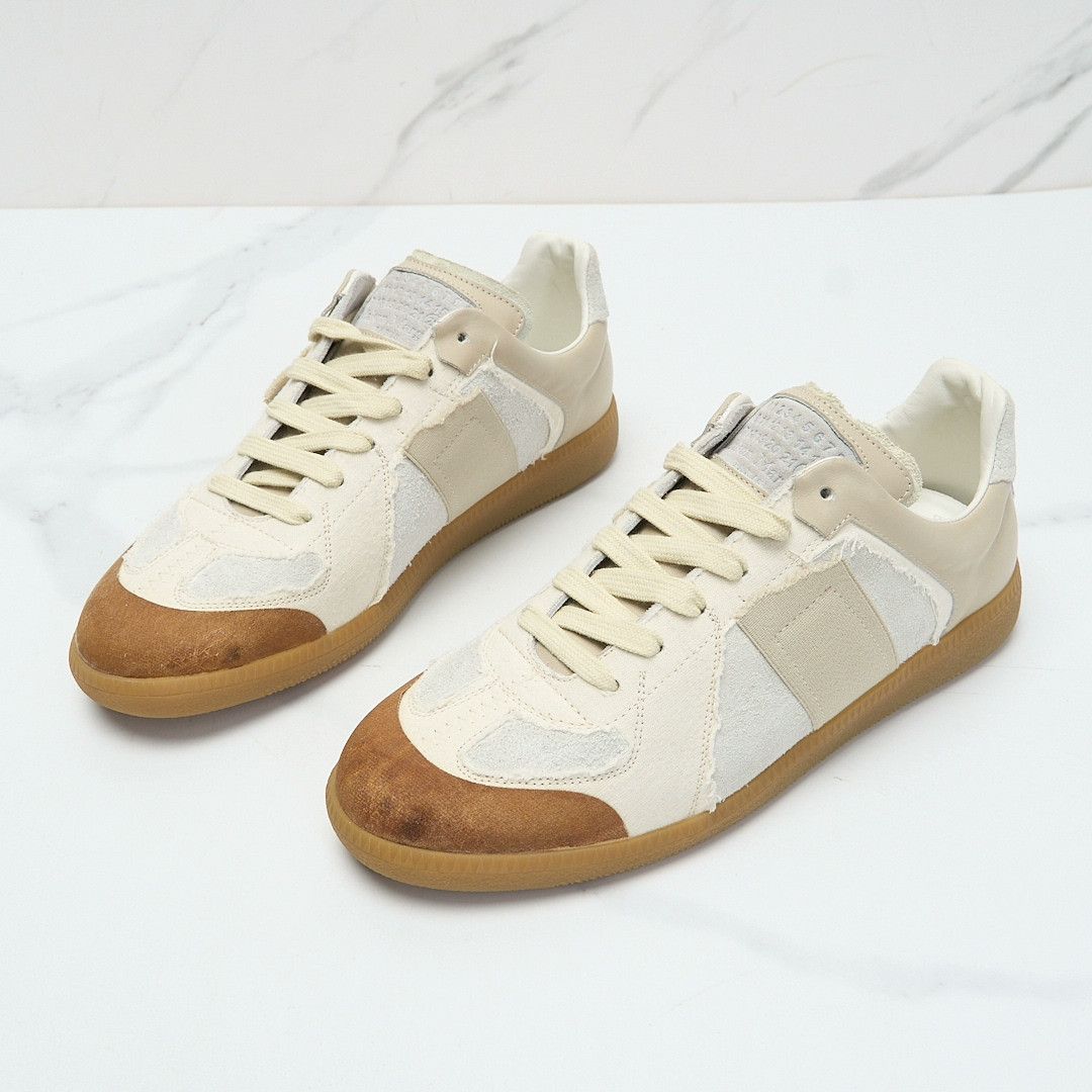 Maison Margiela Maison Margiela Men's Color-Block Frayed Trainers Size US 8 / EU 41 - 2 Thumbnail