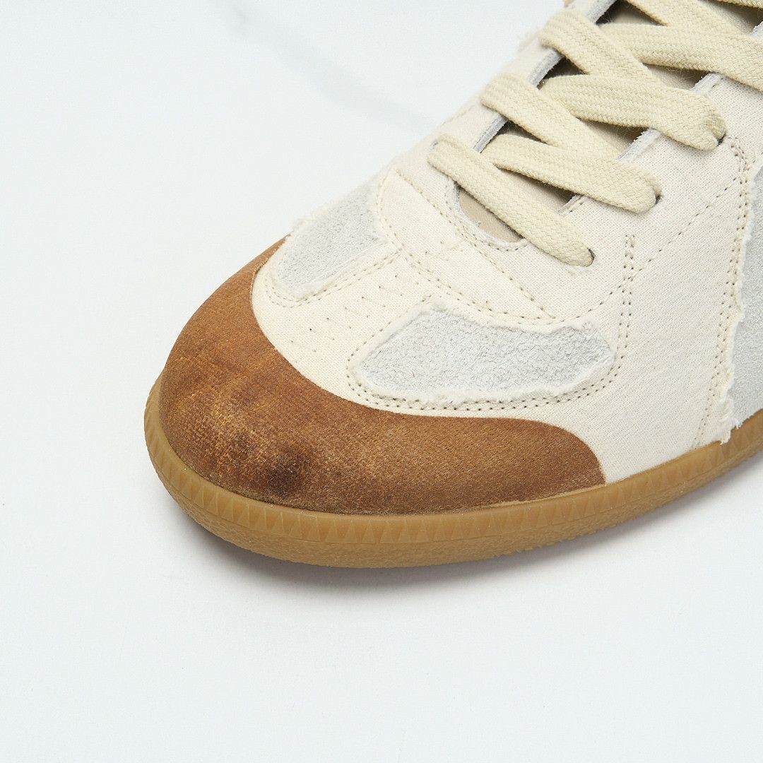Maison Margiela Maison Margiela Men's Color-Block Frayed Trainers Size US 8 / EU 41 - 4 Thumbnail