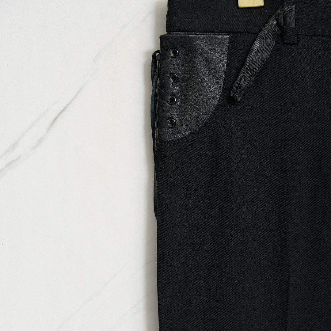 Saint Laurent Paris Saint Laurent Men's Drawstring Straight Casual Pants Size US 30 / EU 46 - 4 Thumbnail
