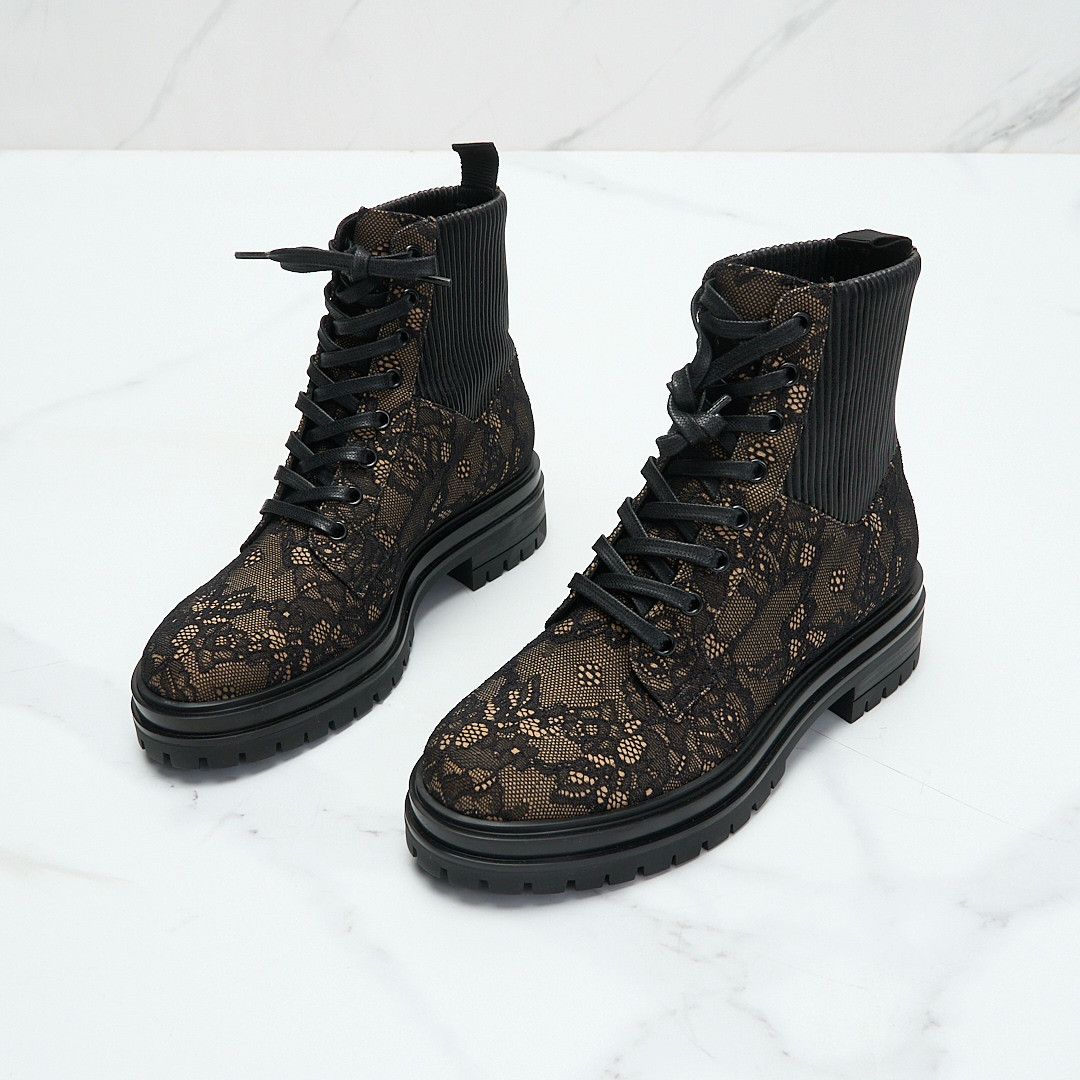 Gianvito Rossi Gianvito Rossi Women's Martis Lace Boots Size US 7 / IT 37 - 2 Thumbnail