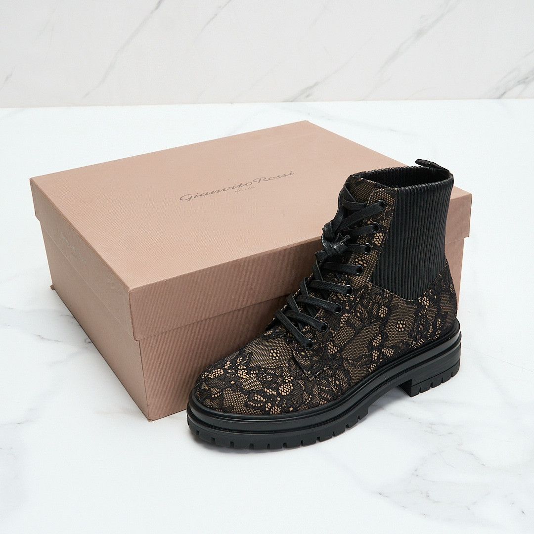 Gianvito Rossi Gianvito Rossi Women's Martis Lace Boots Size US 7 / IT 37 - 8 Thumbnail