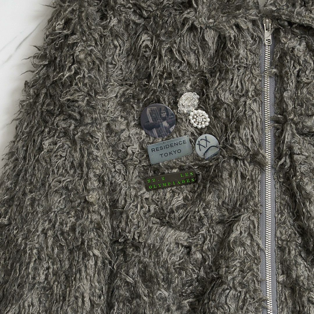Song For The Mute Song for the Mute Rhinestone Badge Fleece Jacket Size US M / EU 48-50 / 2 - 2 Thumbnail