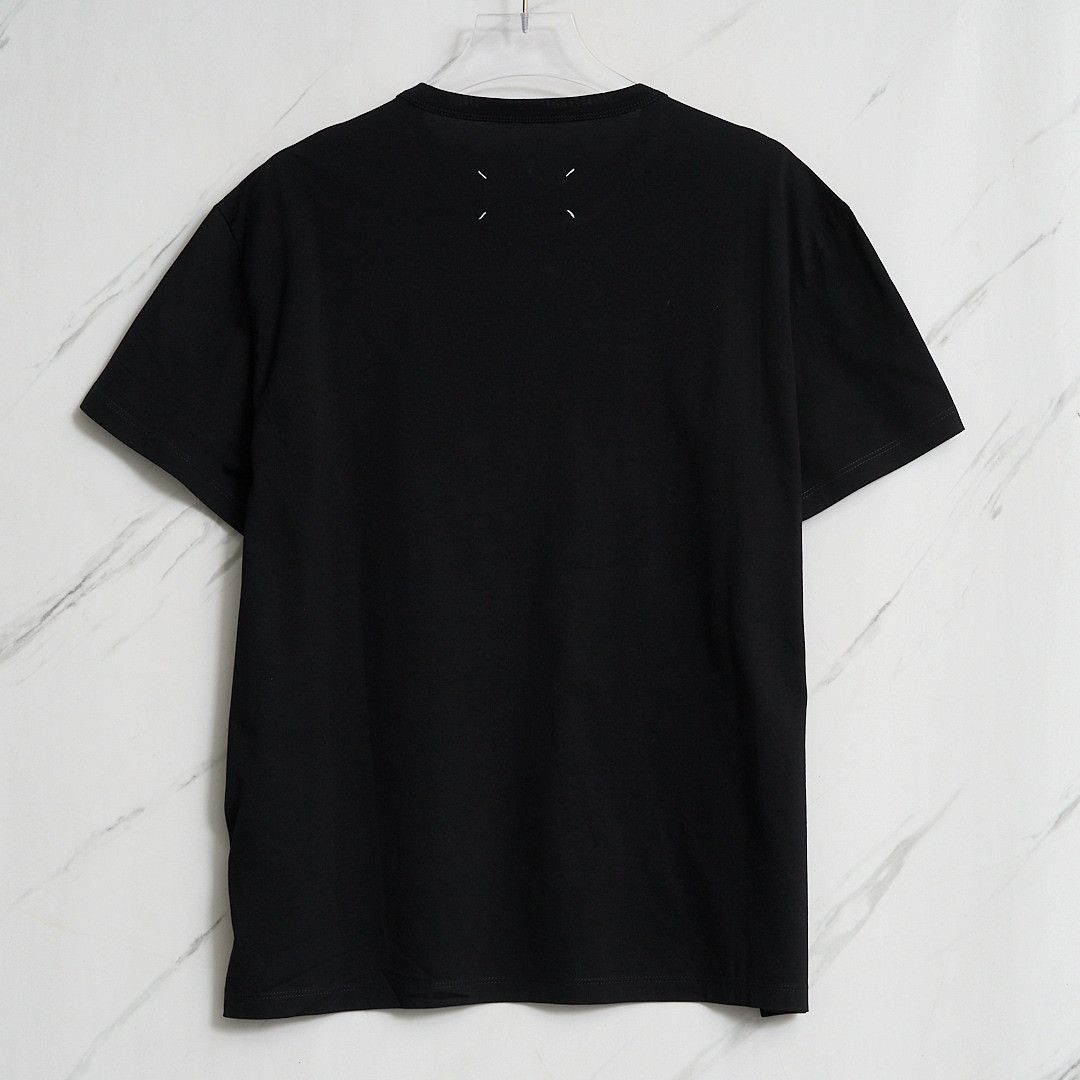 Maison Margiela Maison Margiela Unisex Logo Embroidered Cotton T-Shirt Size US S / EU 44-46 / 1 - 3 Thumbnail
