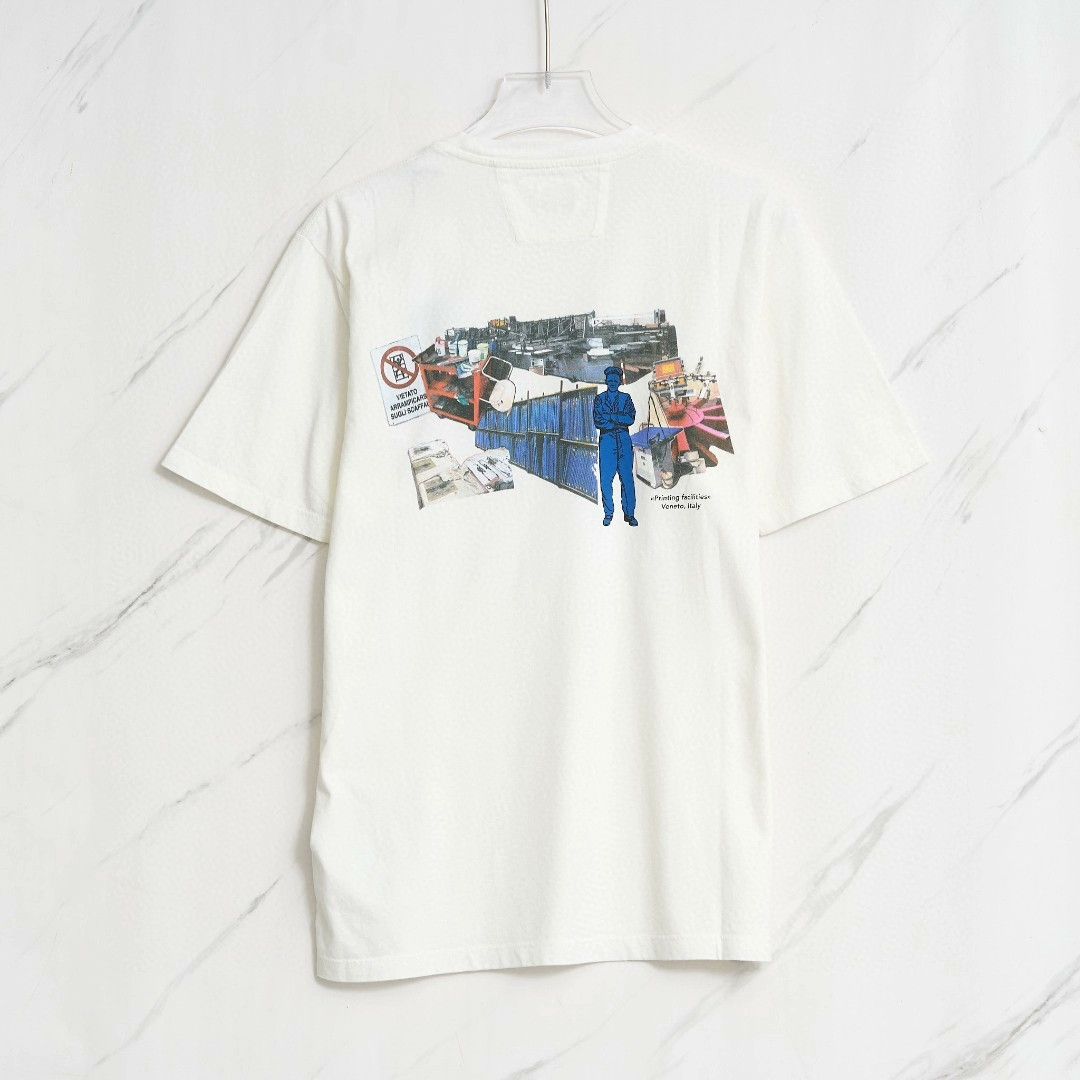 C.P. Company C.P.COMPANY Men's Letter Patch T-Shirt Size US M / EU 48-50 / 2 - 4 Thumbnail