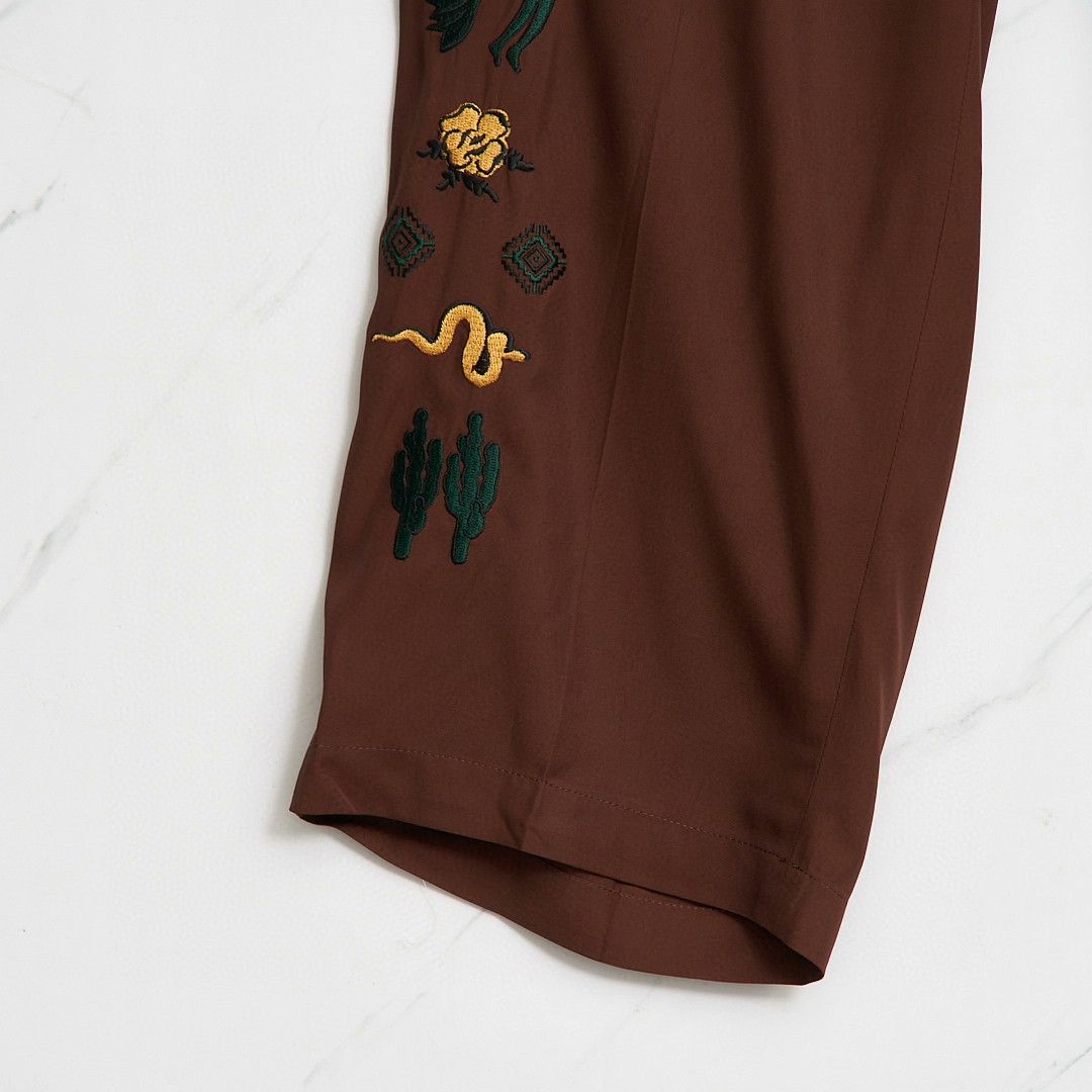 TOGA VIRILIS Toga Men's Embroidered Solid Casual Trousers Size US 32 / EU 48 - 3 Thumbnail