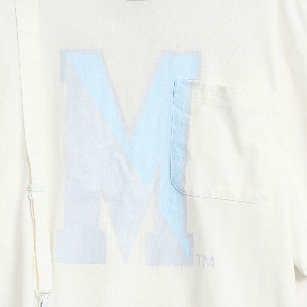Maison MIHARA YASUHIRO Mihara Yasuhiro Men's Ribbon Letter Print T-Shirt Size US M / EU 48-50 / 2 - 2 Thumbnail