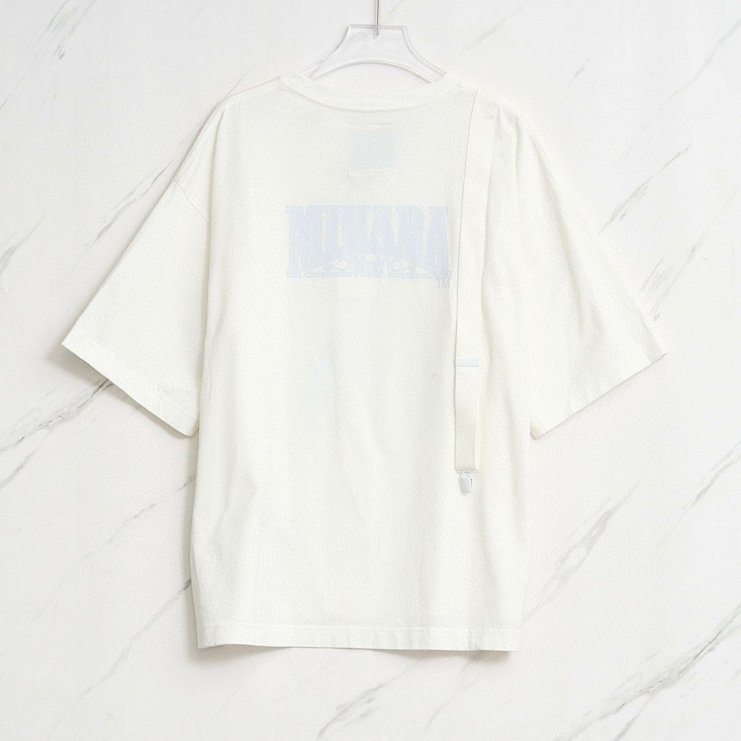 Maison MIHARA YASUHIRO Mihara Yasuhiro Men's Ribbon Letter Print T-Shirt Size US M / EU 48-50 / 2 - 4 Thumbnail