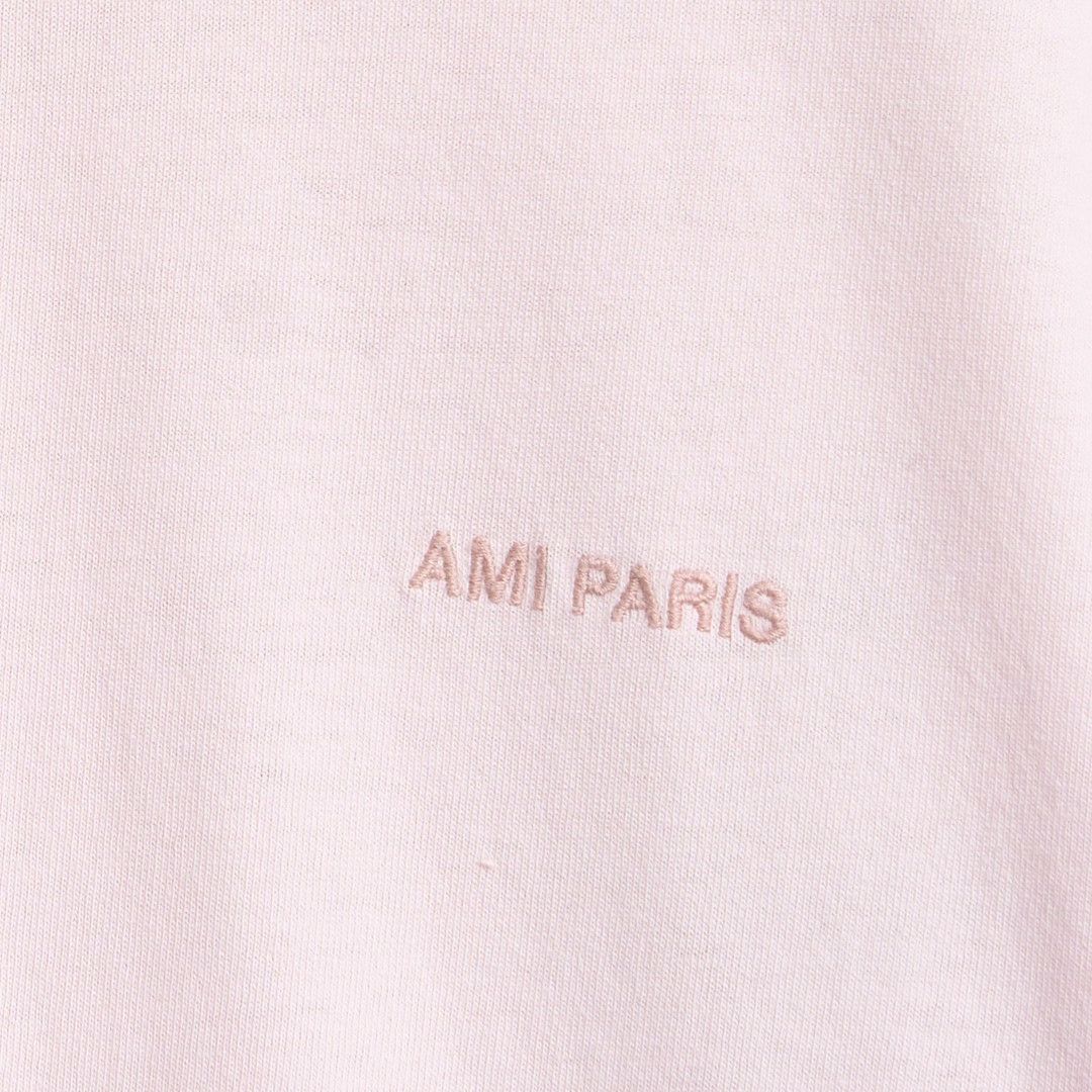 AMI Ami Paris Men's Letter Embroidery Solid T-shirt Size US M / EU 48-50 / 2 - 2 Thumbnail