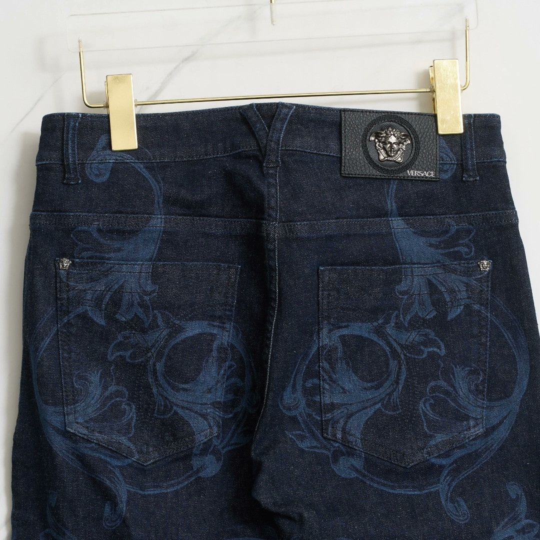 Versace Versace Men's Baroque Print Jeans Size US 30 / EU 46 - 5 Thumbnail