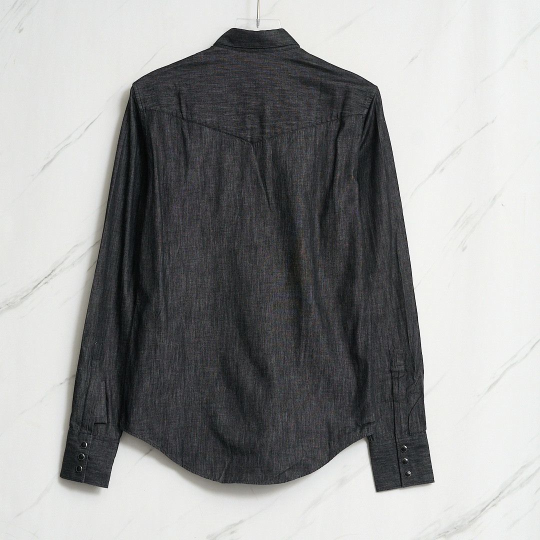 Saint Laurent Paris Saint Laurent Men's Logo Denim Shirt Size US XXS / EU 40 - 5 Thumbnail
