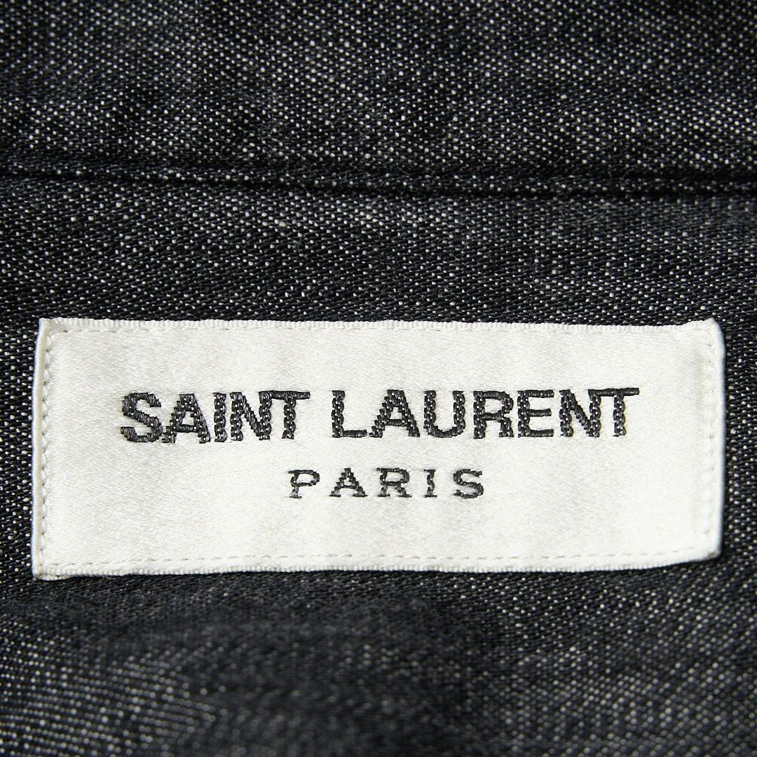 Saint Laurent Paris Saint Laurent Men's Logo Denim Shirt Size US XXS / EU 40 - 7 Thumbnail