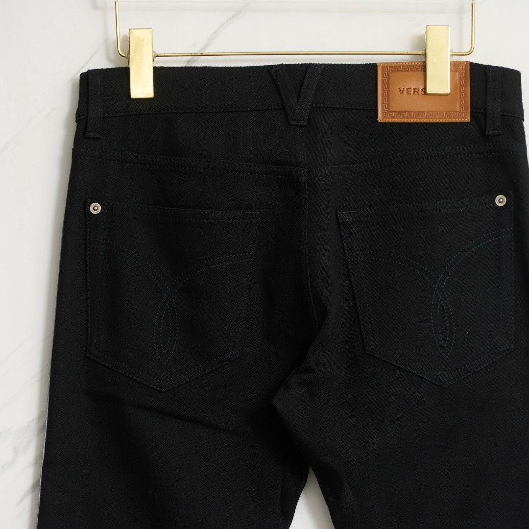 Versace Versace Men's Logo Side Stripe Jeans Size US 29 - 5 Thumbnail
