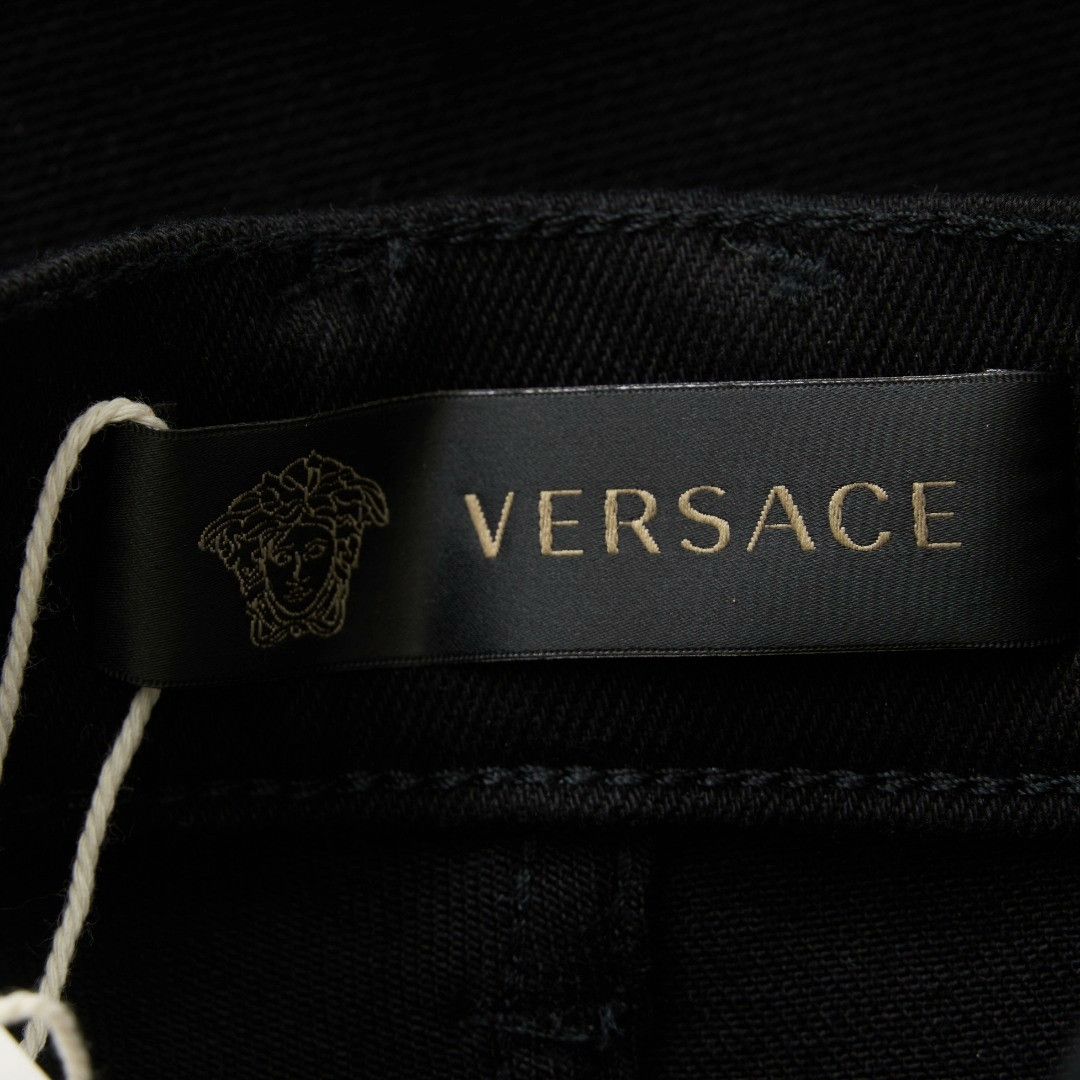 Versace Versace Men's Logo Side Stripe Jeans Size US 29 - 6 Thumbnail