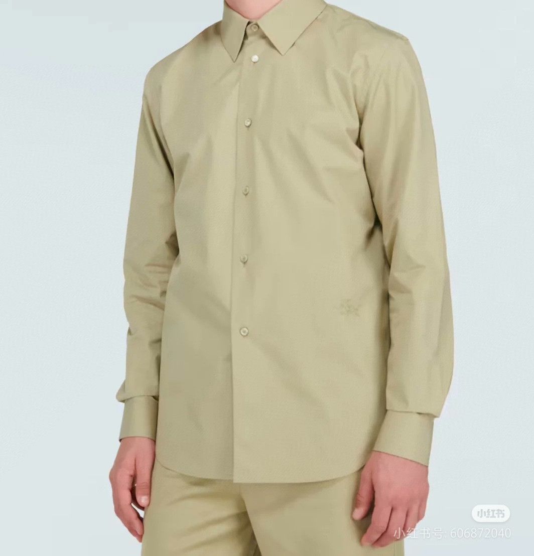 Burberry Burberry Men's Classic Equestrian Embroidery Honey Shirt Size US XL / EU 56 / 4 - 8 Thumbnail