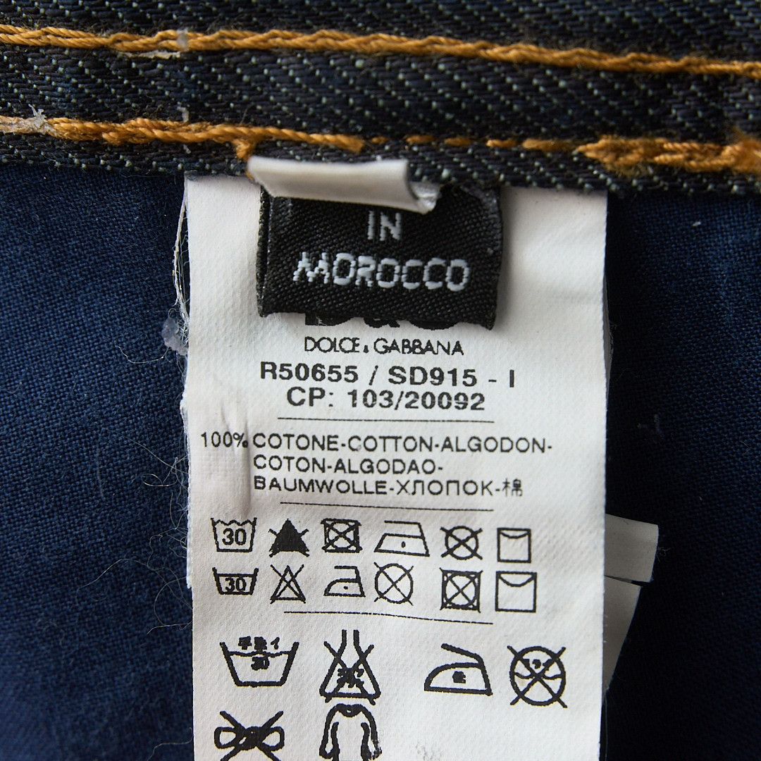 Dolce & Gabbana D&G Men's Distressed Straight Jeans Size US 30 / EU 46 - 8 Thumbnail
