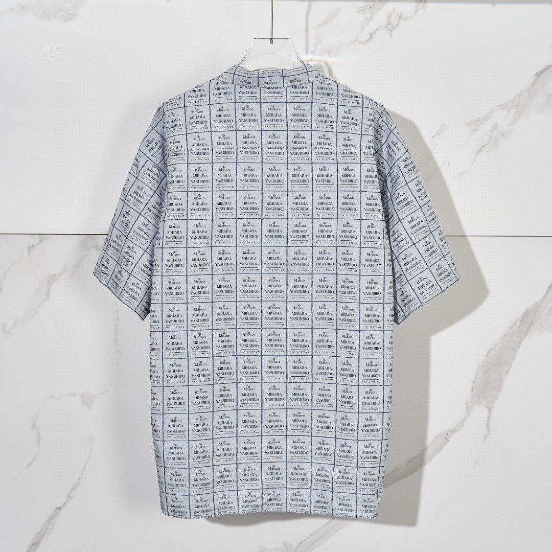 Maison MIHARA YASUHIRO Mihara Yasuhiro Men's All-Over Logo Shirt Size US S / EU 44-46 / 1 - 5 Thumbnail