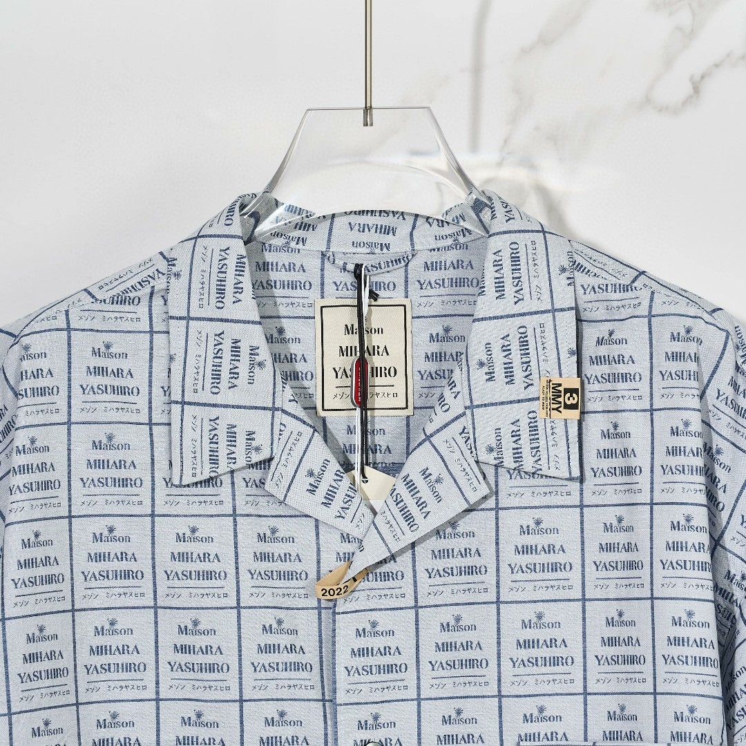 Maison MIHARA YASUHIRO Mihara Yasuhiro Men's All-Over Logo Shirt Size US S / EU 44-46 / 1 - 2 Thumbnail