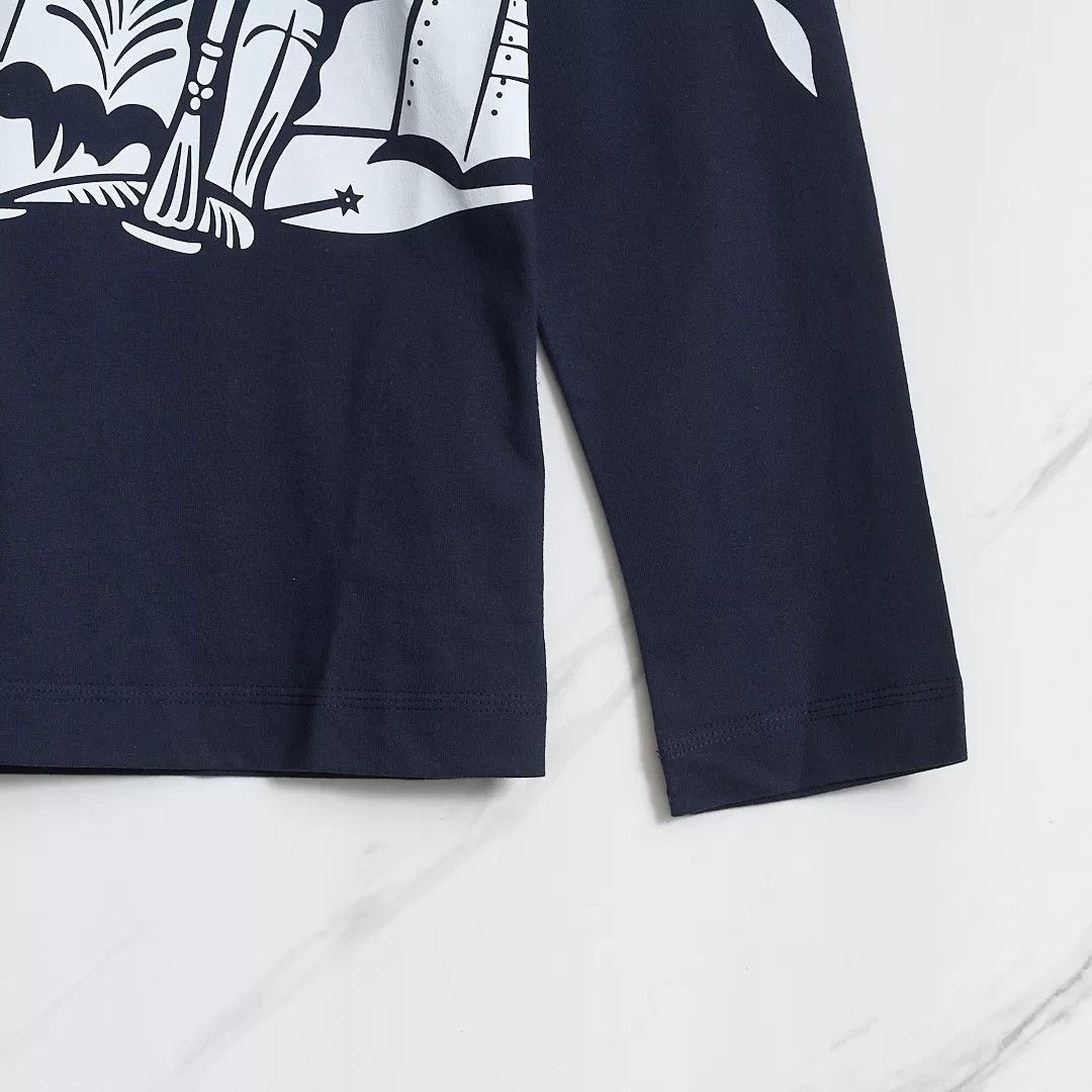 Burberry Burberry Men's Navy Pattern Print T-Shirt Size US M / EU 48-50 / 2 - 4 Thumbnail