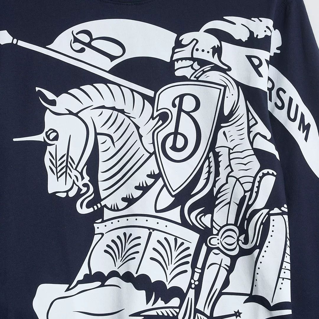 Burberry Burberry Men's Navy Pattern Print T-Shirt Size US M / EU 48-50 / 2 - 3 Thumbnail
