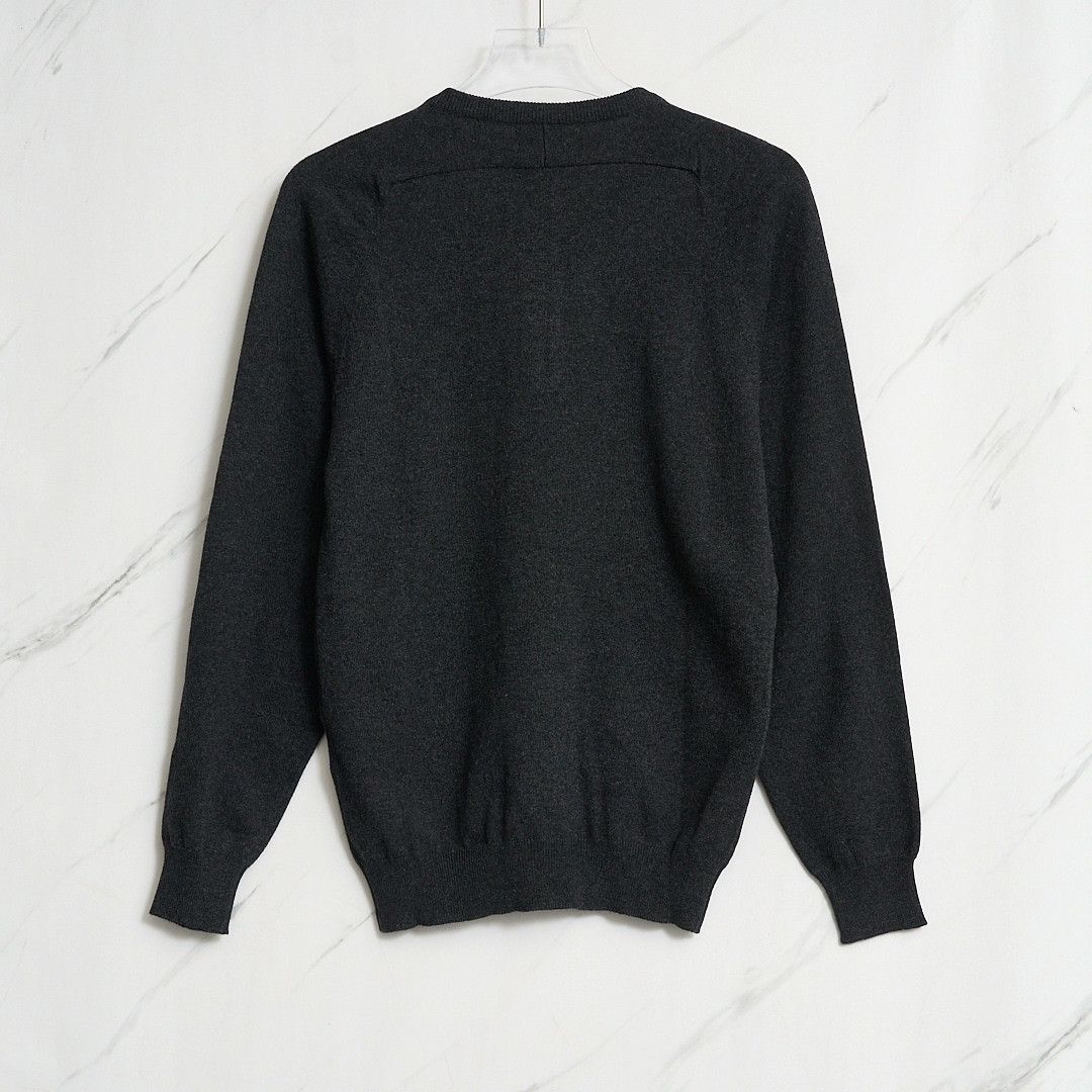 Saint Laurent Paris Saint Laurent Men's Dark Gray Cashmere Sweater Size US S / EU 44-46 / 1 - 4 Thumbnail