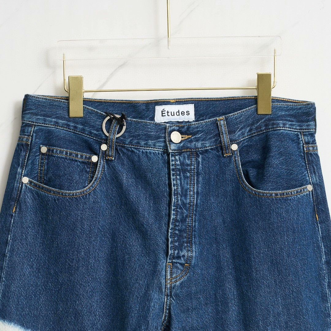 Etudes Etudes Men's Colorblock Washed Jeans Size US 34 / EU 50 - 3 Thumbnail