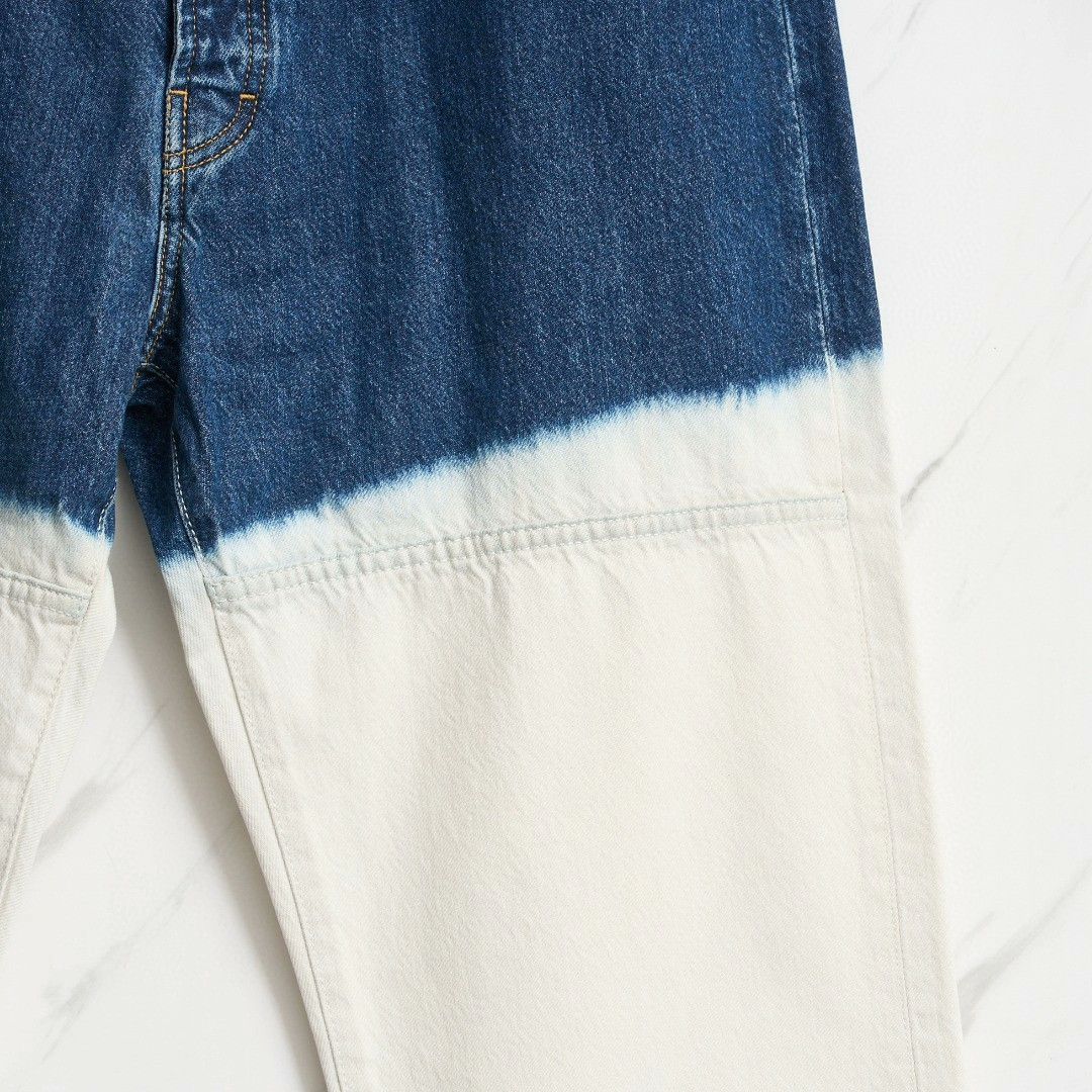 Etudes Etudes Men's Colorblock Washed Jeans Size US 34 / EU 50 - 4 Thumbnail